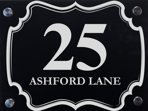 Personalised house number - personalised,