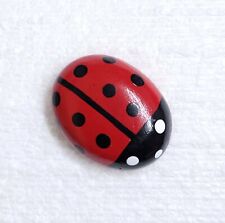 JHB Ladybird Button 30mm Shank Big Wood Novelty Insect Ladybug Sewing Art Crafts