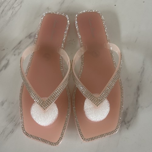 Jelly flip flops - jelly, pink