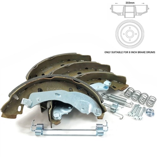 Rear brake shoes - brake, fitting