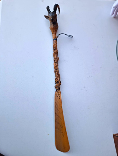 Vintage ornate ram head 56cm - vintage,