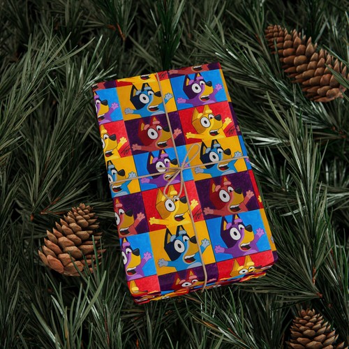 Bluey warhol gift wrap - "bluey,