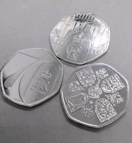 50p 70 years platinum - x, 3,