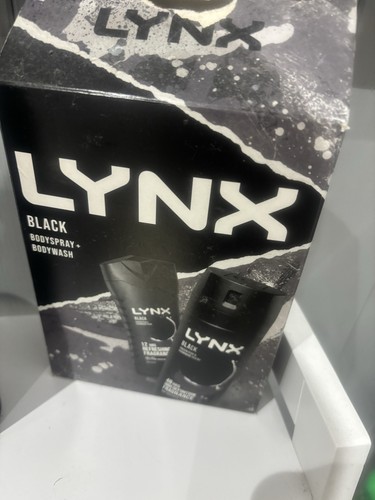 Lynx black men gift set - black,