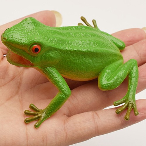 Plastic frogs toys - (green)plastic,