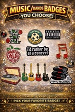 You Choose Music Themed Pin