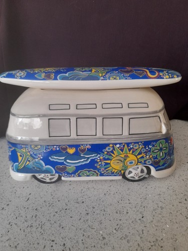 Hippy camper van ceramic - vw,