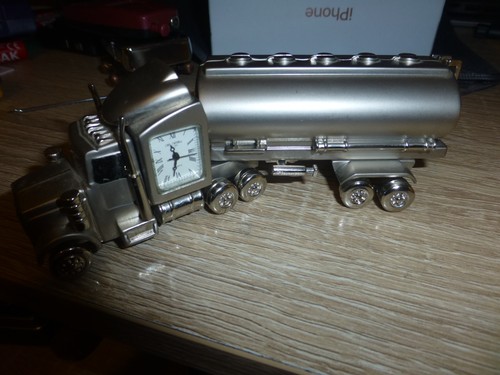 Mini tanker truck desk clock - mini,