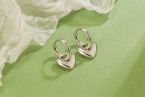 925 sterling silver huggie - sterling,