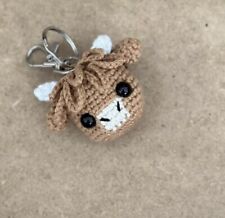 Highland Cow Crochet Keyring