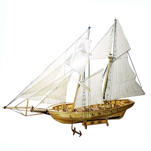 Wooden puzzle toy ship - wooden, 15"