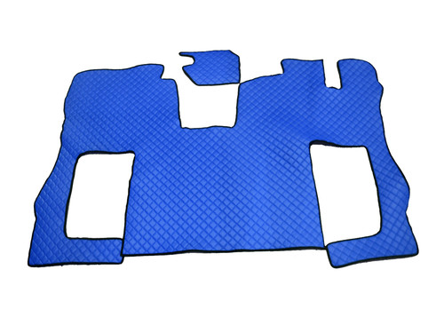 Blue eco leather floor - eco,