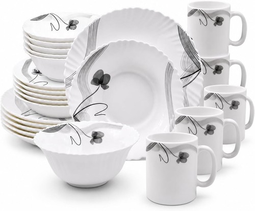 Piece opal glass dinner - opal,