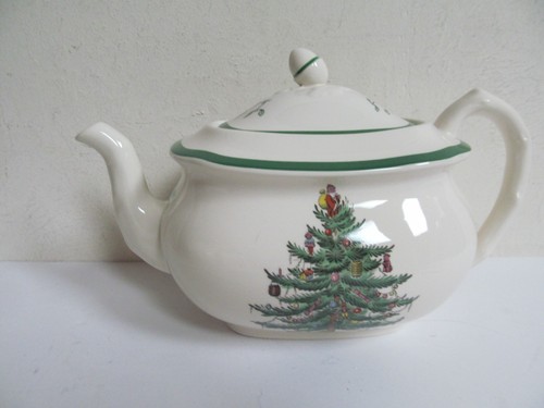 Spode christmas tree teapot - christmas,