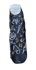 Claires Accessories Harry Potter OneSize Cosy SlipperSocks Black ~New & Free P&P