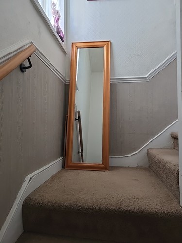 Pine dressing mirror - pine,