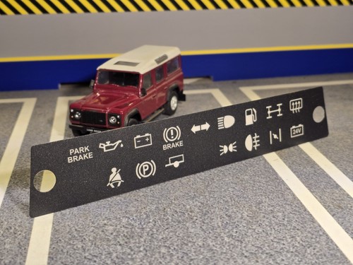 Dash panel warning light decal - dash,