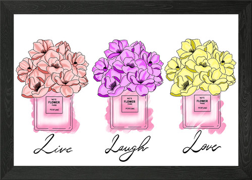 Live love laugh framed - love, wall