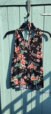 Primark Black Floral Halter