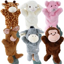 Set of 6 Animal Hand Puppets