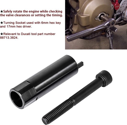 Crankshaft turning tool - crankshaft, for