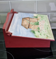 Vintage Desk Tidy Hand Painted