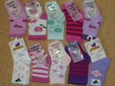 10 PAIRS ASSTD BABY GIRLS SOCKS.SHOE SIZE 0-2.5   6-12 months