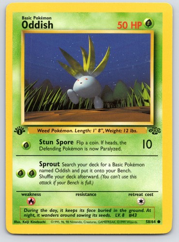 Oddish 1st edition common - oddish,