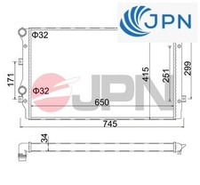 COOLANT RADIATOR 60C9003-JPN