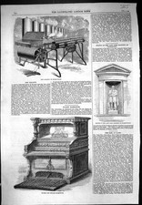 Old 1859 Calliope Steam Organ Evans English Harmonium Statue Lord Sal Victorian