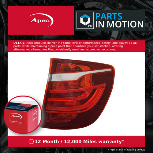 Rear light lamp - rear, fits