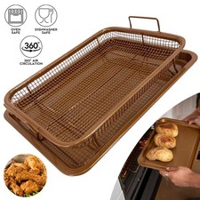 2Pcs Copper Crisper Non-Stick