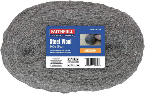 Faithfull steel wire wool - wool, 200g