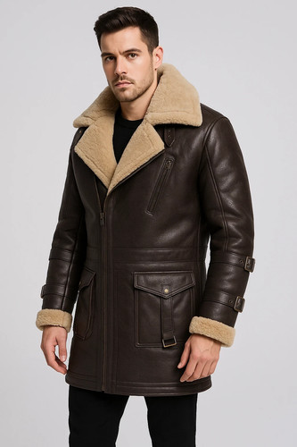 Men faux shearling - faux,