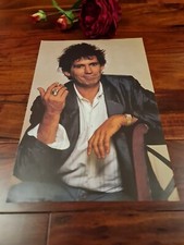 KEITH RICHARDS ORIGINAL RARE POSTER *1980s* ROLLING STONES **COOL**