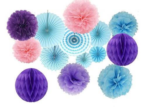 Honeycomb tissue pompom - honeycomb,