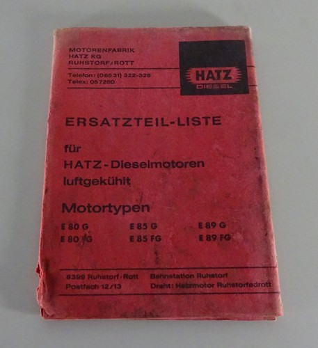 Parts catalogue hatz - parts, diesel
