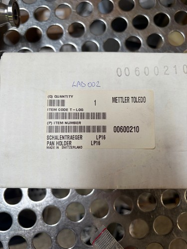 Mettler toledo pan - toledo, holder