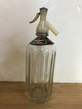 Vintage Glass Schweppes  Soda Water Syphen  w Bakelite/Plastic Symphen Untested
