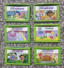6 Leapfrog Leappad Explorer Games Carts 