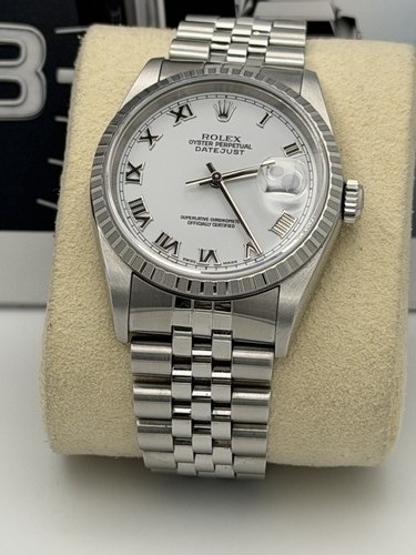 Rolex datejust 16220 white - datejust,