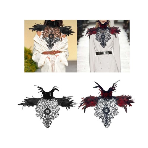 Artificial feather shrug - feather,