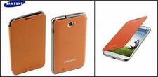 Genuine Samsung Galaxy Note N7000 Orange Flip Cover EFC-1ECOECSTD - BRAND NEW