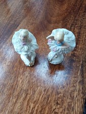 PAIR  VINTAGE  PARTY CAKE TOPPER LADY ART DECO BALLERINA BAKING BIRTHDAY