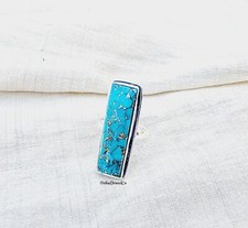 925 Silver Ring Blue Copper