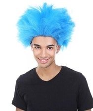 Blue Fuzzy Wig Inspired by Thing 1 & Thing 2 – Dr. Seuss Costume Hair Accessory
