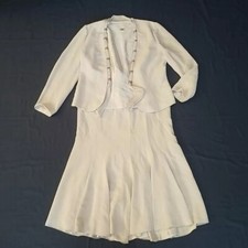 Occasion Skirt Suit Silver