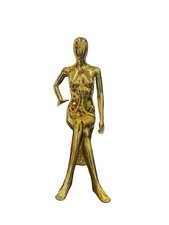 Female Plastic Gold and white