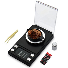UNIWEIGH Milligram Scale 50G/0.001G,Precision Mini Carat Gram Scale for Powder M
