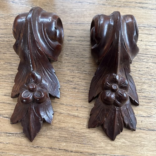 Vintage wooden wall sconce - wooden,